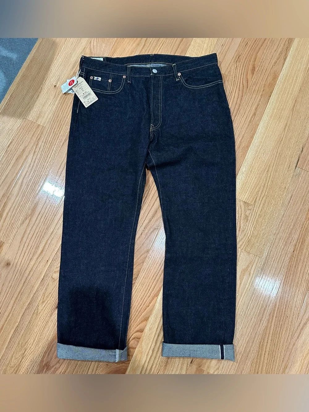 NWT 38 W x30 L STUDIO D'ARTISAN Japanese Raw Denim SD-107 Slim Fit Dark Jeans